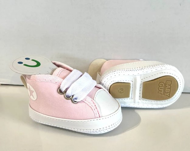 Imagen de Zapatos Champion Calzado Bebes Algodón Pie Goma Baby Gut - Rosa - Lisa - 4(6 a 8 meses)