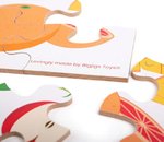 Imagen de Puzzle madera de frutas y verduras Bigjigs
