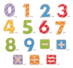 Imagen de Números de madera magnéticos Bigjigs