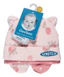 Imagen de Set de gorros y mitones coral 0 a 6 meses Gerber