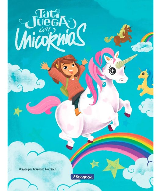 Imagen de Libro colorear Tati juega con unicornios y stickers