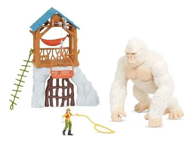 Imagen de Playset gorila blanco en la Jungla con luz y sonido Terra