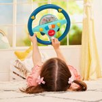 Imagen de Juguete Volante Musical Con Luz Y Sonidos Niños 2 Años+ Btoy - azul