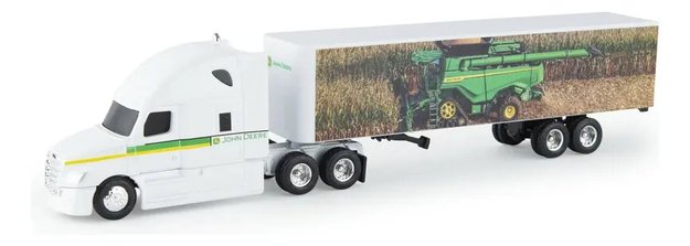 Imagen de Camión remolque John Deere, replica metal escala 1/64