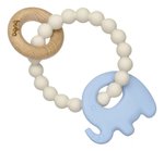Imagen de Mordillo silicona Bambu - elefante azul