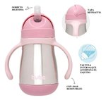 Imagen de Vaso antivuelco con Asas Térmico 270ml - rosa