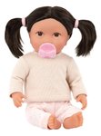 Imagen de Muñeca bebé con cabello castaño oscuro 35cm