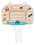 Imagen de Aro de basquet con pelota para colgar
