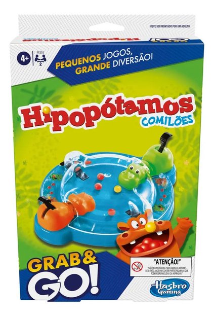 Imagen de Mini Juego de viajes Hasbro F8258-Hippo Glotones