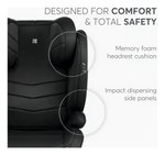 Imagen de Booster Con Respaldo Isofix 15 A 36 Kg Kikkaboo Negro I Stand