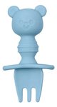 Imagen de Set Cubiertos Silicona Primeras Comidas Osito azul