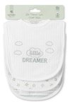 Imagen de Pack x 3 baberos tela algodón con velcro Lorelli Bebes Little Dreamer