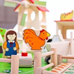 Imagen de Juego de la granja completo de madera Bigjigs