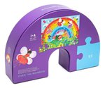 Imagen de Puzzle de arcoiris hadas y flores 36 piezas Crocodile