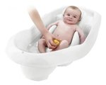 Imagen de Bañera con adaptador para el bebé y antideslizante Thermobaby  Blanco
