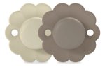 Imagen de Chupetes x 2 fisiológico de silicona 6-18m crema,  Suavinex