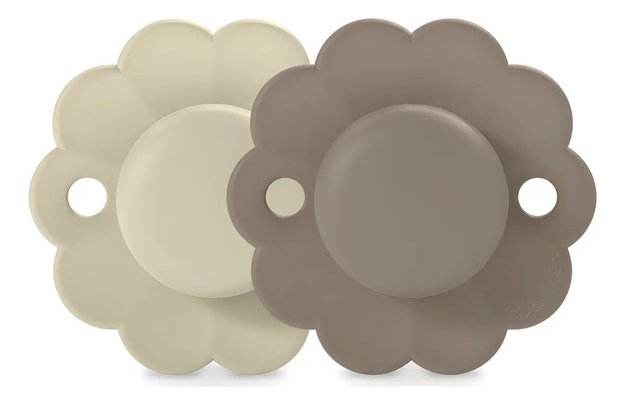 Imagen de Chupetes x 2 fisiológico de silicona 6-18m crema,  Suavinex