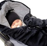 Imagen de Cobertor universal abrigado de plush universal hasta 6 meses Negro 7AM