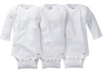 Imagen de Set de 3 bodies blancos mangas largas Gerber 12 M