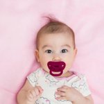 Imagen de Chupetes mordillo de silicona ortodóntico Coral/rosa