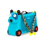 Imagen de Valija Maleta Viajes Y Buggy Con Luz Y Sonidos Niños 2 Años+ - azul- perro woofer