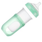 Imagen de Mamadera Anticolico Bolsa Tetina Silicona Para Bebes 3m Turquesa