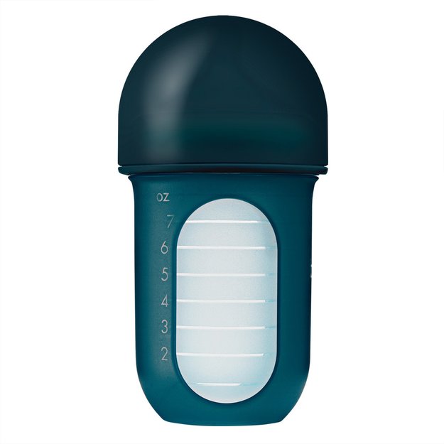 Imagen de Mamadera Anticolico Bolsa Tetina Silicona Para Bebes 3m Azul Oscuro