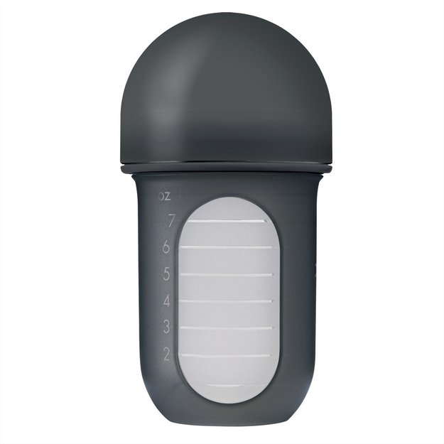 Imagen de Mamadera Anticolico Bolsa Tetina Silicona Para Bebes 3m Gris oscuro