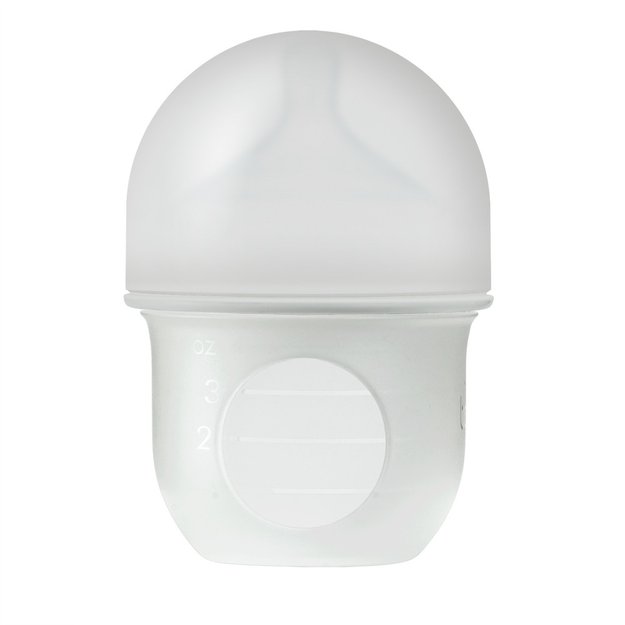 Imagen de Mamadera Boon anticólico con bolsa y tetina de silicona 4oz (118 Ml)