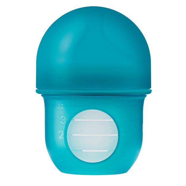 Imagen de Mamadera Con Tetina De Flujo Lento Y Silicona Tamaño 0m+ 120ml-azul