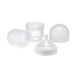 Imagen de Mamadera Con Tetina De Flujo Lento Y Silicona Tamaño 0m+ 120ml-Gris