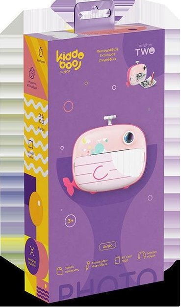 Imagen de Cámara Infantil Instantánea Kiddoboo FotoFun 2 Whale Pink