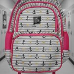 Imagen de Mochilas Infantil Grande Escolar Bolsillos Tamaño 46x30x15cm - Gris - Anclas