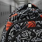 Imagen de Mochilas Infantil Grande Escolar Bolsillos Tamaño 46x30x15cm - Naranja oscuro - BALONCESTO