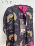Imagen de Mochilas Infantil Grande Escolar Bolsillos Tamaño 46x30x15cm - Negro - Arcoíris