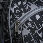 Imagen de Mochilas Infantil Grande Escolar Bolsillos Tamaño 46x30x15cm - Negro - Letras