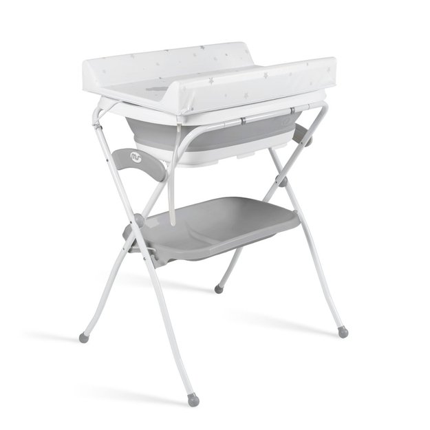 Imagen de Bañito bañera cambiador con reposera plegable Zoe gris
