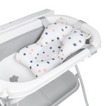 Imagen de Bañito bañera cambiador con reposera plegable Zoe gris