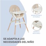 Imagen de Silla de comer multiuso 2 en 1 infantil Mika Beige