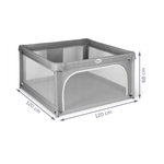 Imagen de Corral centro de juegos L 120x120cm Gris