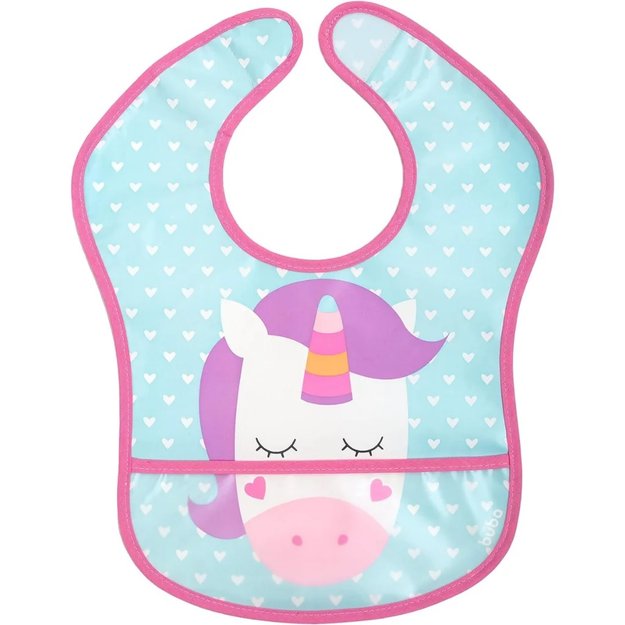 Imagen de Baberos con bolsillo impermeable - Unicornio
