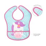 Imagen de Baberos con bolsillo impermeable - Unicornio