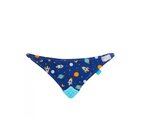 Imagen de Babero bandana Algodón con mordillo-espacio azul