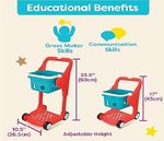 Imagen de Carrito de compras musical rojo 15 pcs
