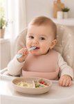 Imagen de Cuchara silicona flexible Babymoov-celeste