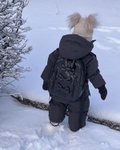 Imagen de Mochila infantil impermeable y vegana-Lazos Black