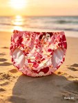 Imagen de Bombacha Malla Pañal Para El Agua Piscina Con Protección Uv-Misty Pink 2XL