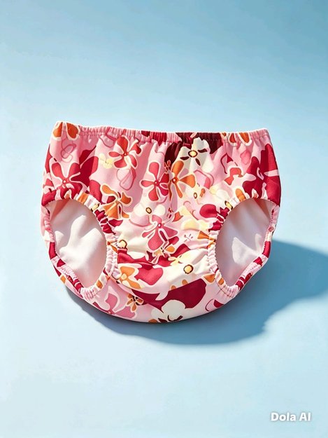 Imagen de Bombacha Malla Pañal Para El Agua Piscina Con Protección Uv-Misty Pink 2XL