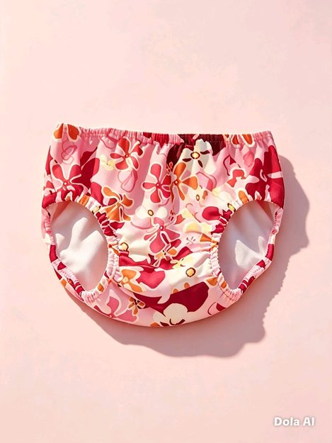 Imagen de Bombacha Malla Pañal Para El Agua Piscina Con Protección Uv-Misty Pink M
