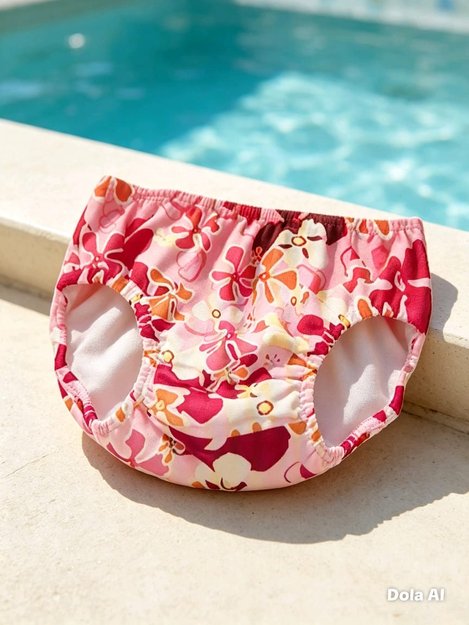 Imagen de Bombacha Malla Pañal Para El Agua Piscina Con Protección Uv-Misty Pink S